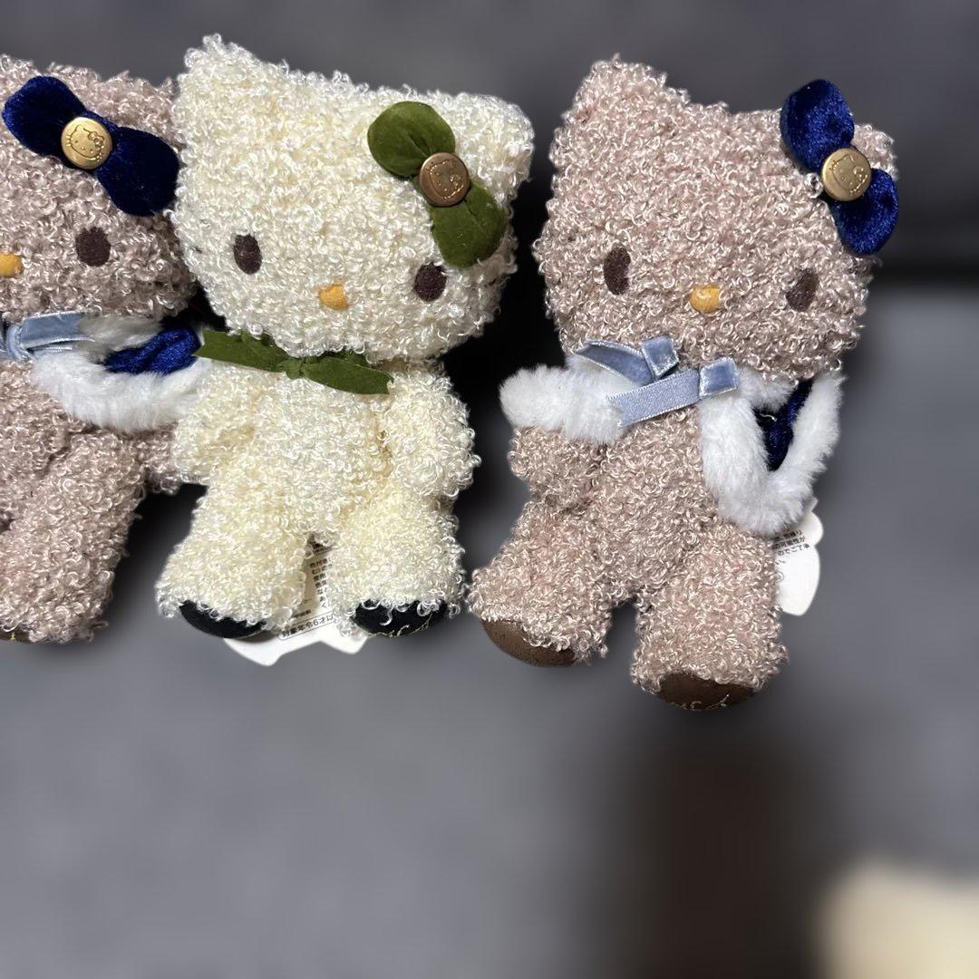 タグ付　ハローキティ　手足が動くふわふわぬいぐるみ♡5体まとめて