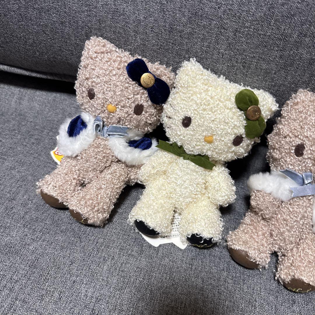 タグ付　ハローキティ　手足が動くふわふわぬいぐるみ♡5体まとめて
