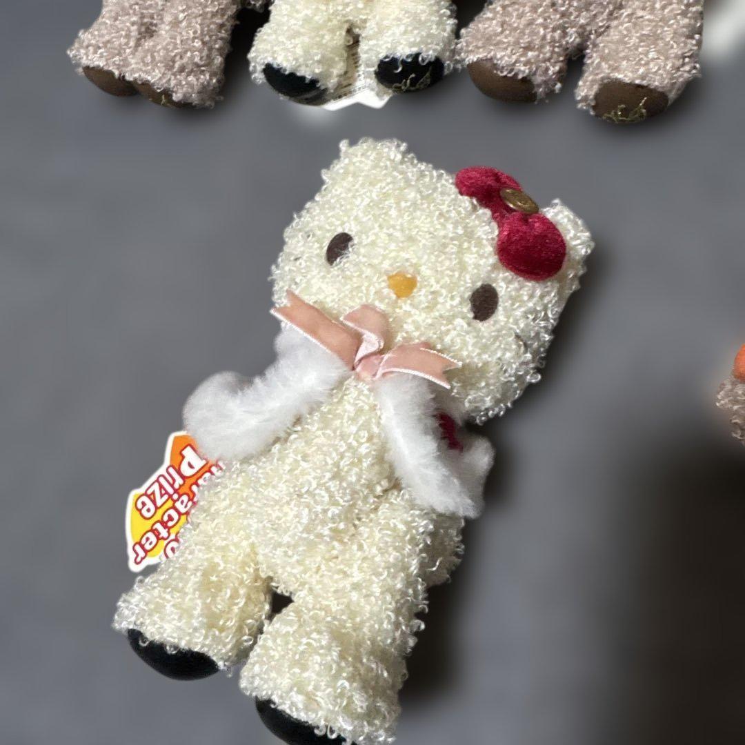 タグ付　ハローキティ　手足が動くふわふわぬいぐるみ♡5体まとめて
