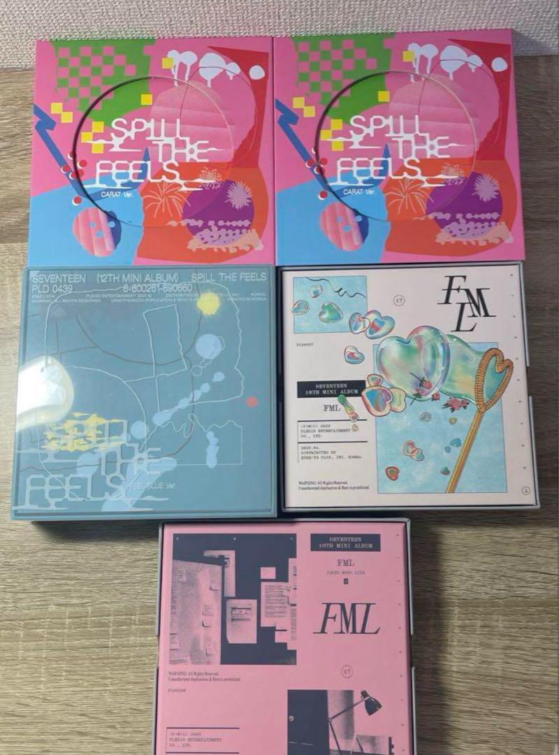 SEVENTEEN アルバム まとめ売り トレカ なし SEVENTEEN 韓国盤 アルバム トレカ 抜け無し CD まとめ売り