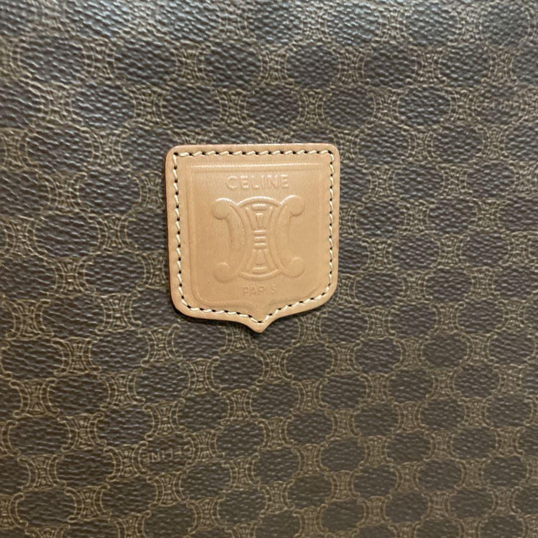 セリーヌ CELINE　マカダム柄　トートバック　ブラウン
