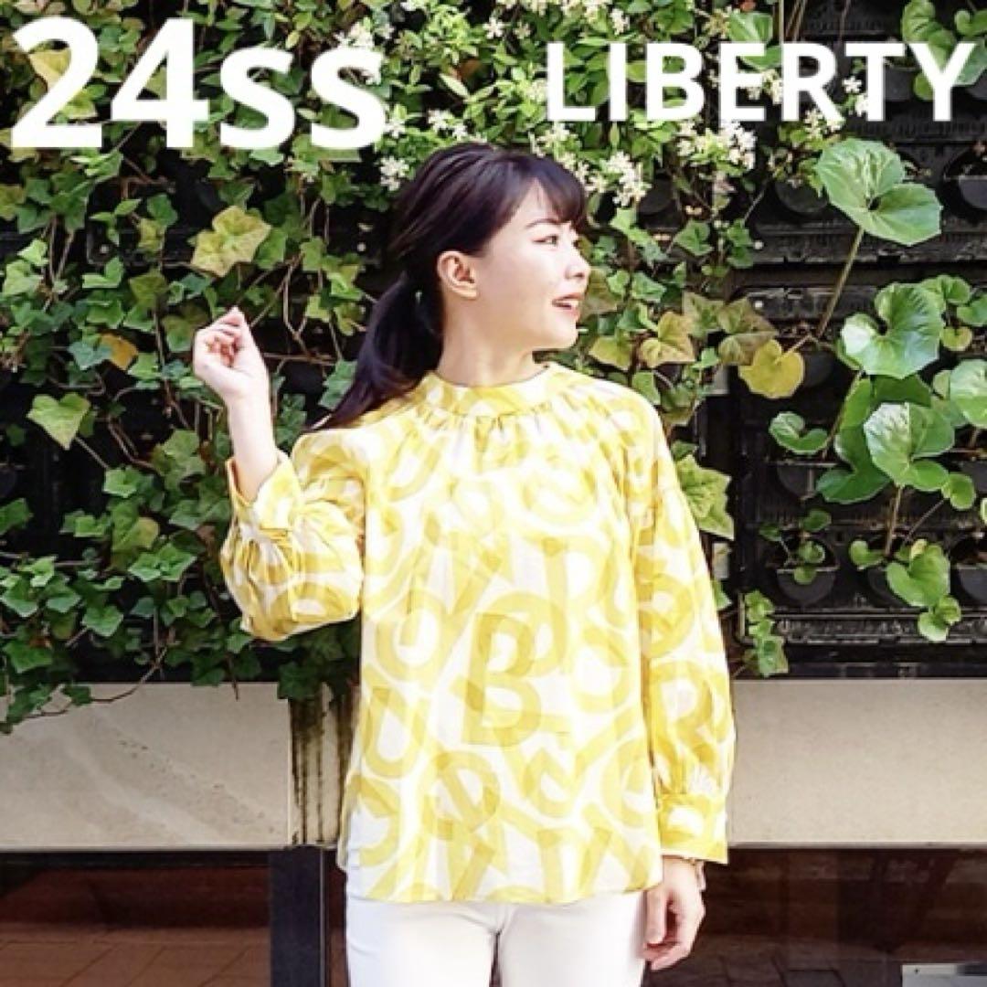 未使用並!24SS LIBERTY リバティプリント 被りブラウス 総柄 8,232円