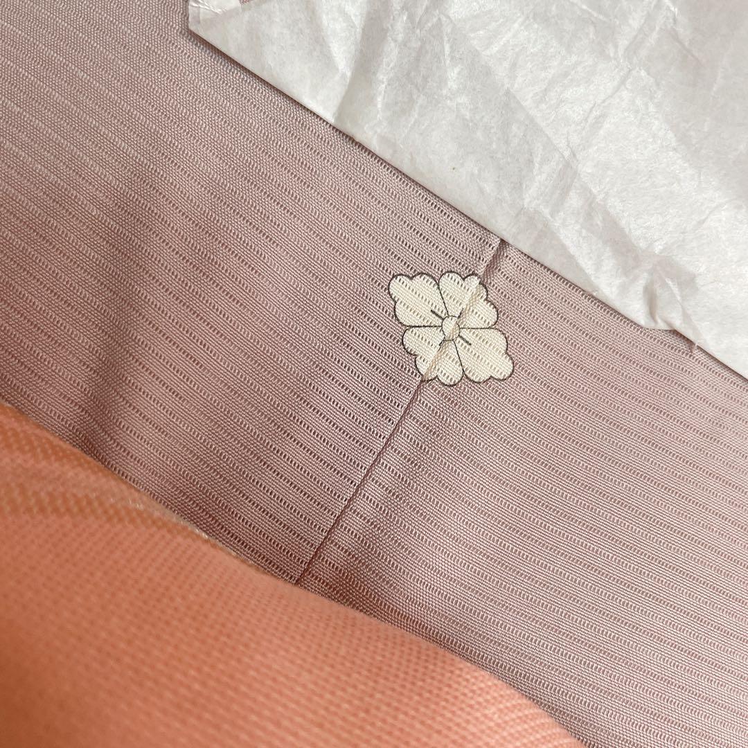 単衣 紗 色無地 フルセット くすみ紫色 しつけ糸付き 余り布 夏着物 絽 L5 単衣 紗 色無地 フルセット くすみ紫色 しつけ糸付き 余り布 夏着物 絽 L5