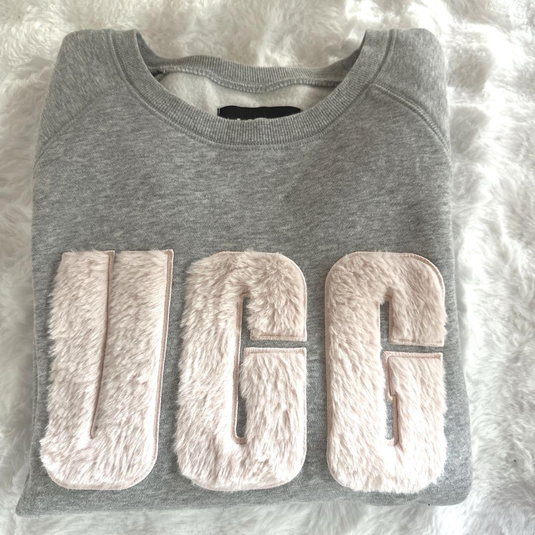 UGG グレー ロゴスウェット Lサイズ
