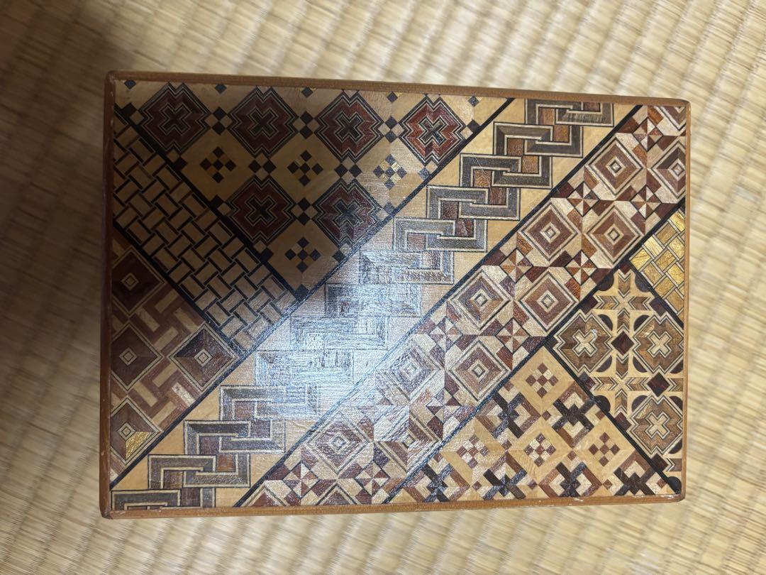 箱根寄木細工 木製収納ボックス