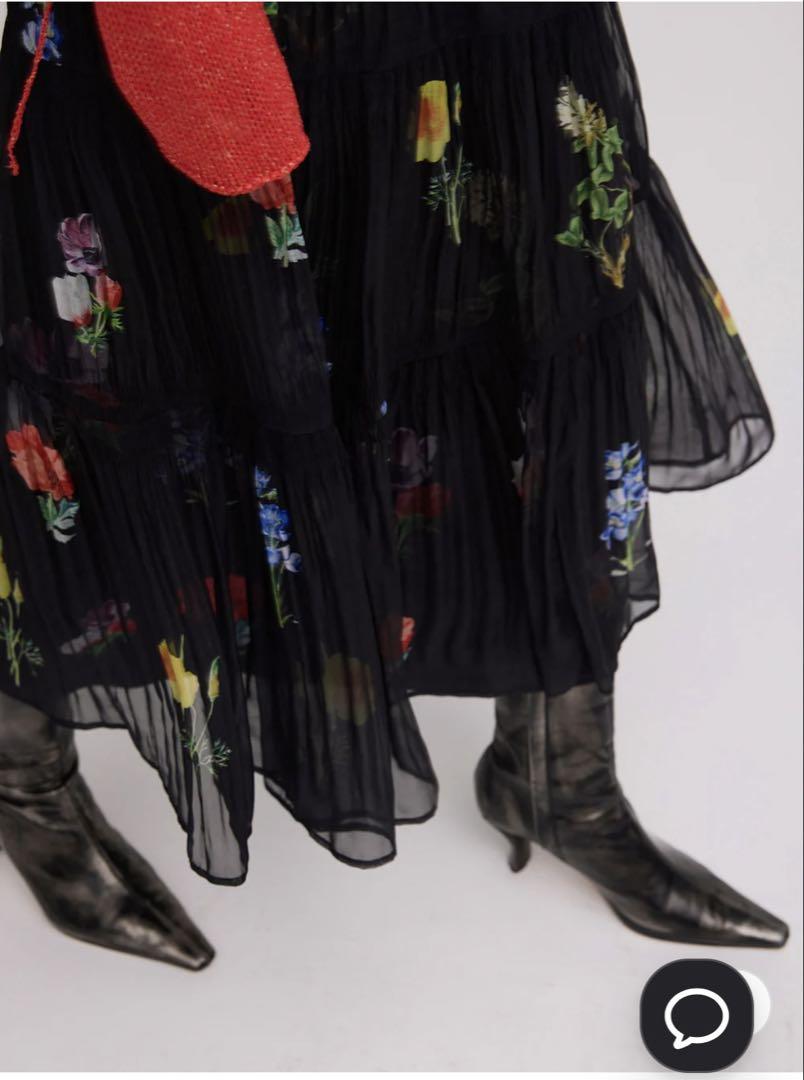 アメリヴィンテージ　EMMA MAJOLICA PLEATS SKIRT