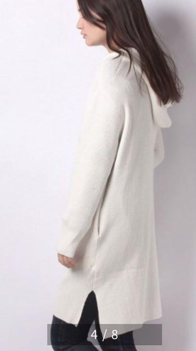 直販人気商品 MELROSE claire メルローズクレール 片畦フーデットカーディガン 直販人気商品 MELROSE claire メルローズクレール 片畦フーデットカーディガン