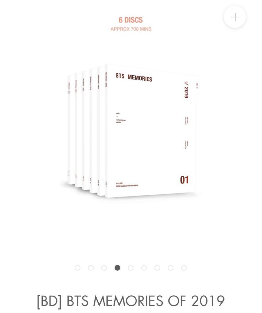 【美品】BTS MEMORIES of 2019