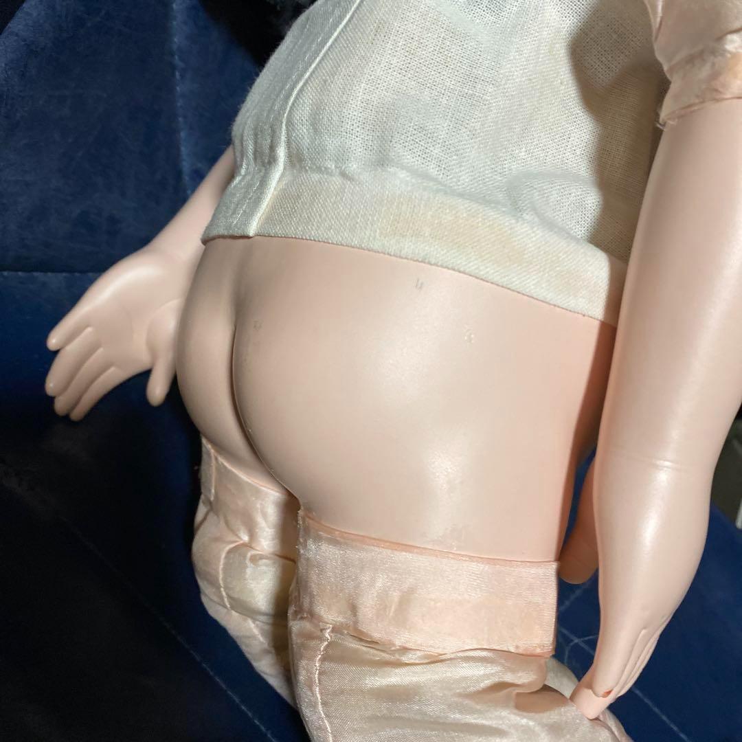 気品のある 古い市松人形 18号 63cm位 ふいごは鳴きます 修理済 気品のある 古い市松人形 18号 63cm位 ふいごは鳴きます 修理済