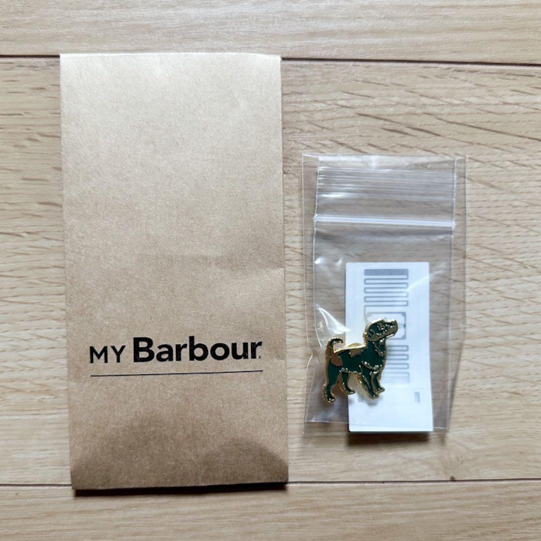 Barbour バブアー ピンバッジ 犬 dog ドッグ