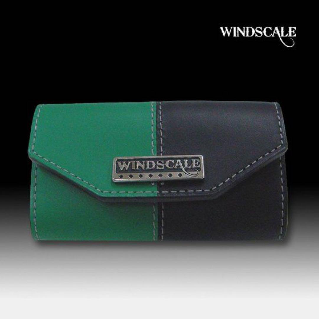 仮面ライダーW　WINDSCALE　本革キーケース　ブラック×グリーン