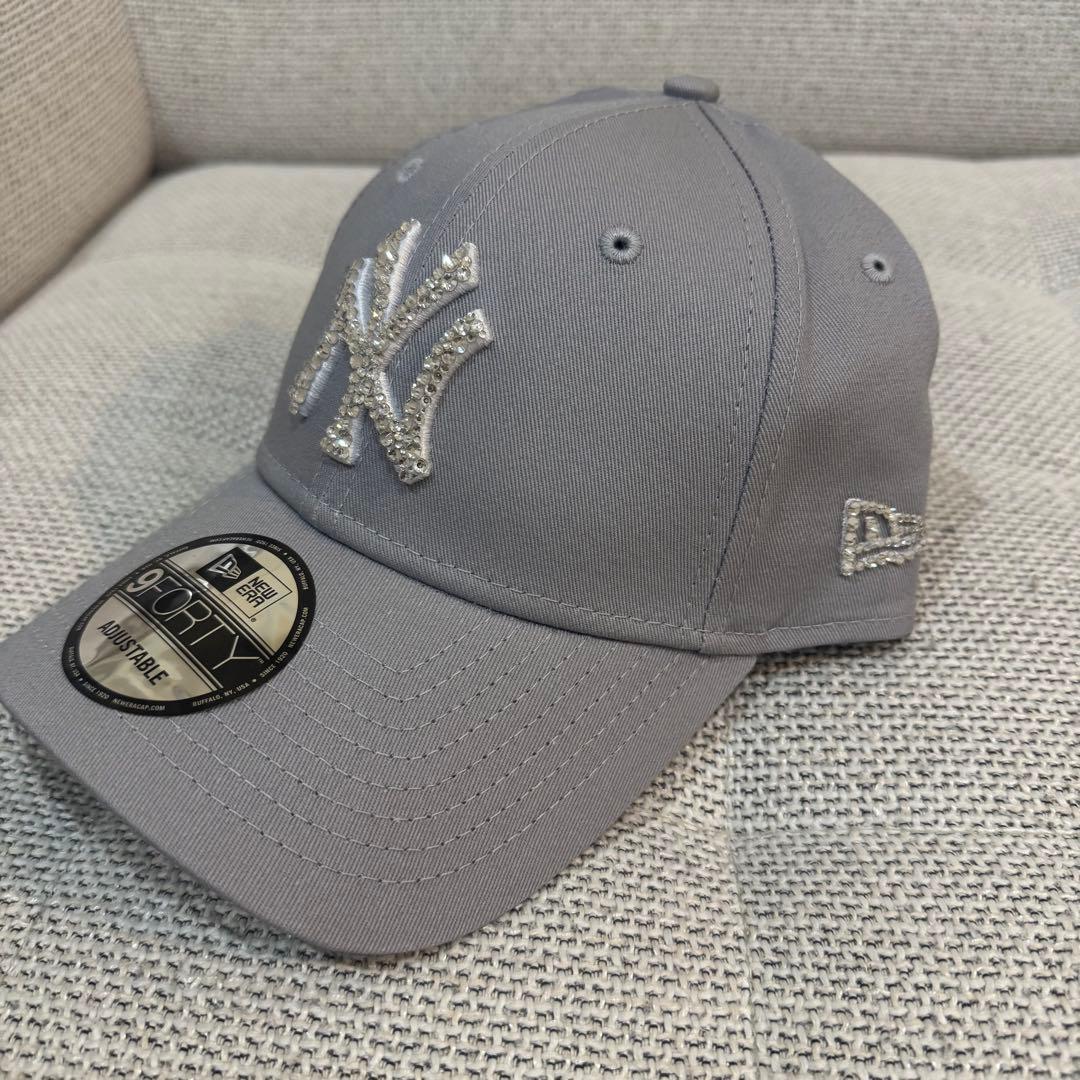 ニューエラ NEWERA キャップ グレー デコ ニューエラ NEWERA キャップ グレー デコ