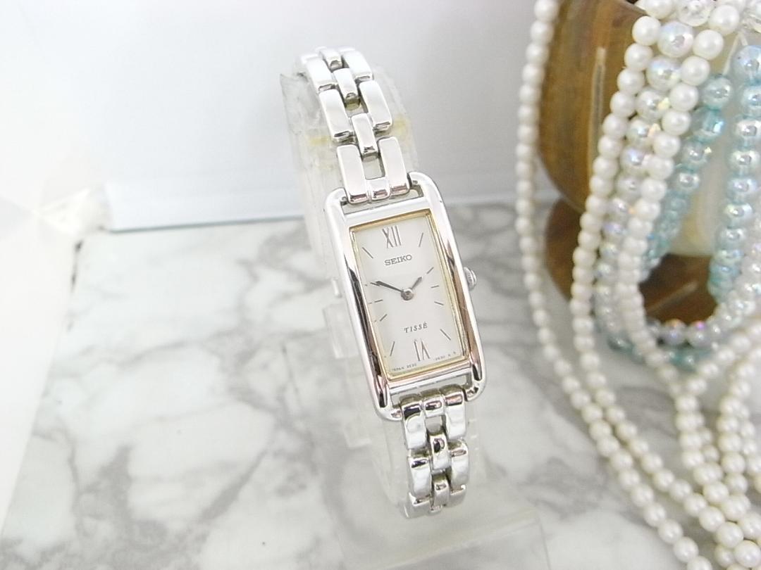 美品　セイコー　SEIKO　Tisse　レキタンギュラー　レディース　ウォッチ