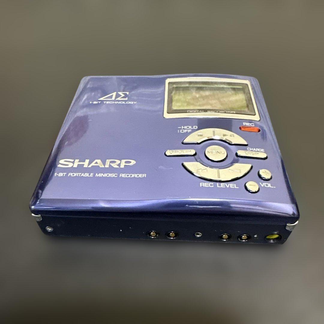 SHARP MDウォークマン レコーダー MD-DR7-A ブルー 動作確認済み