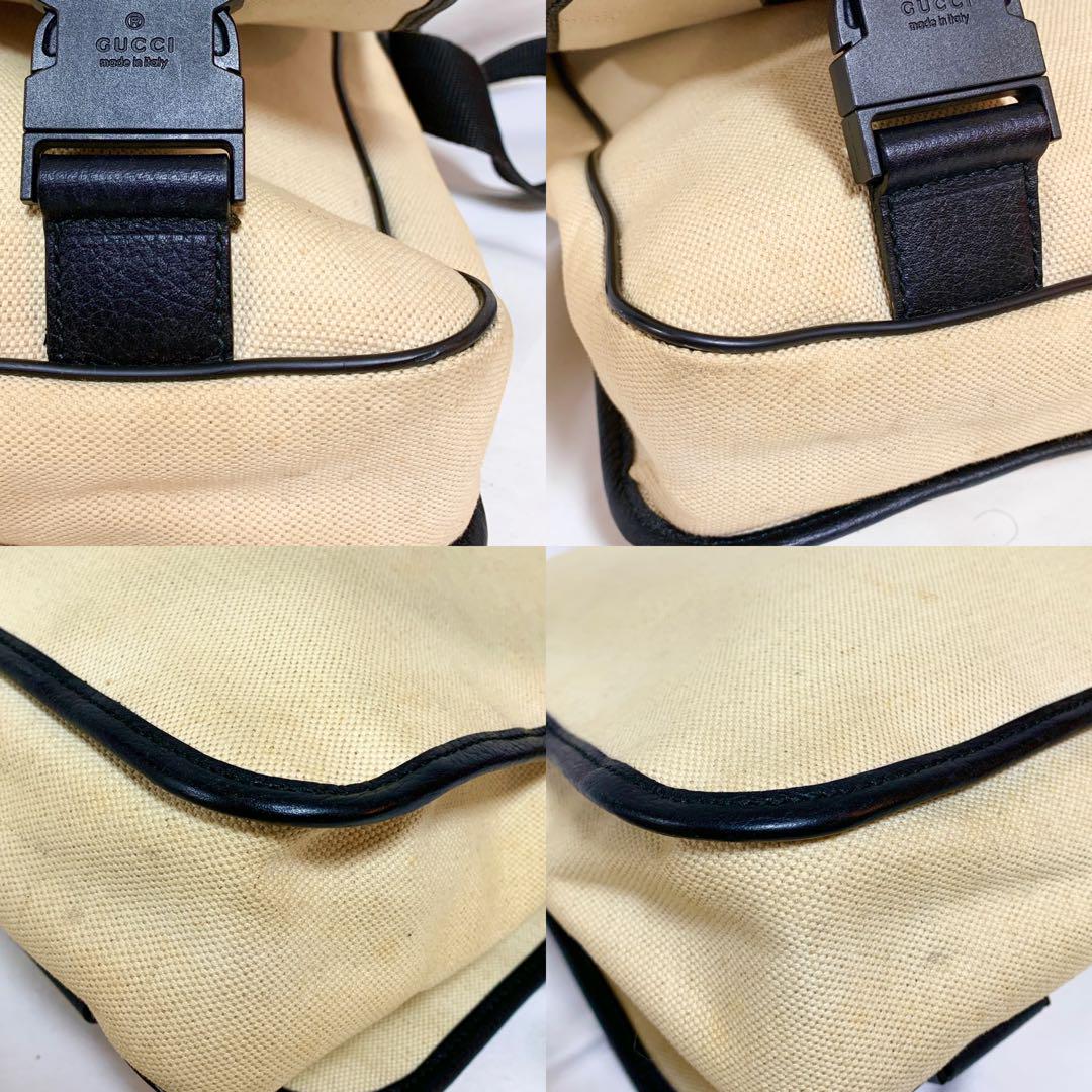 良品✨ グッチ クレスト キャンバス メッセンジャーバッグ A4 ベージュ