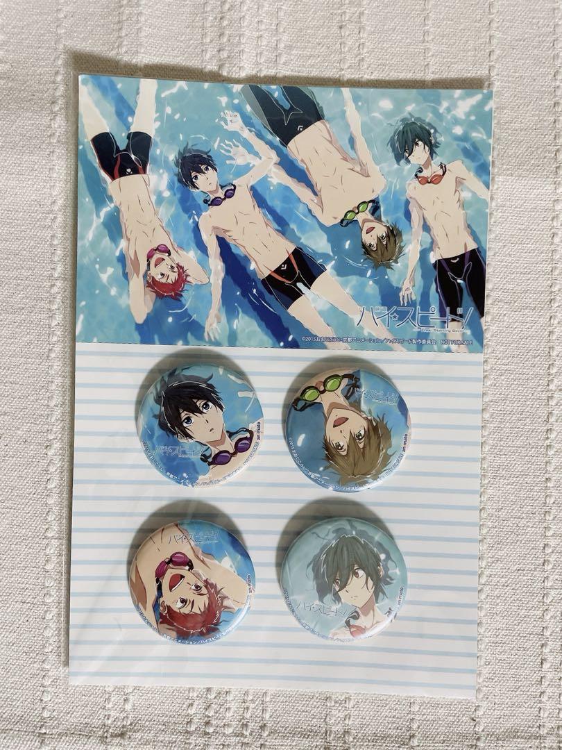 free ハイ‪☆スピード ‪ 缶バッジセット 夏也 & 尚 Free! 缶バッジ 夏也 尚 2点セット - メルカリ