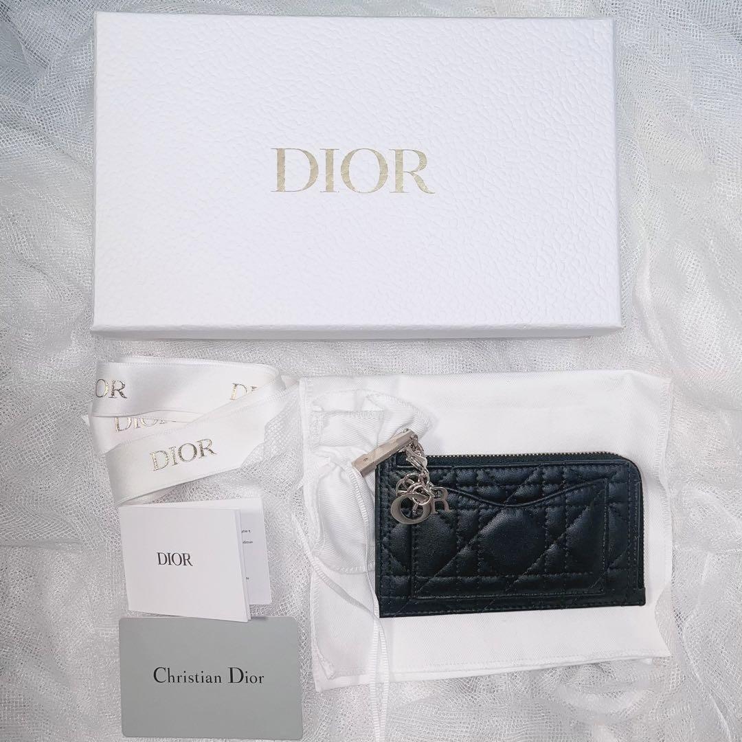 Dior Lady Dior Cosmos ジップ カードホルダー ブラック 画像2