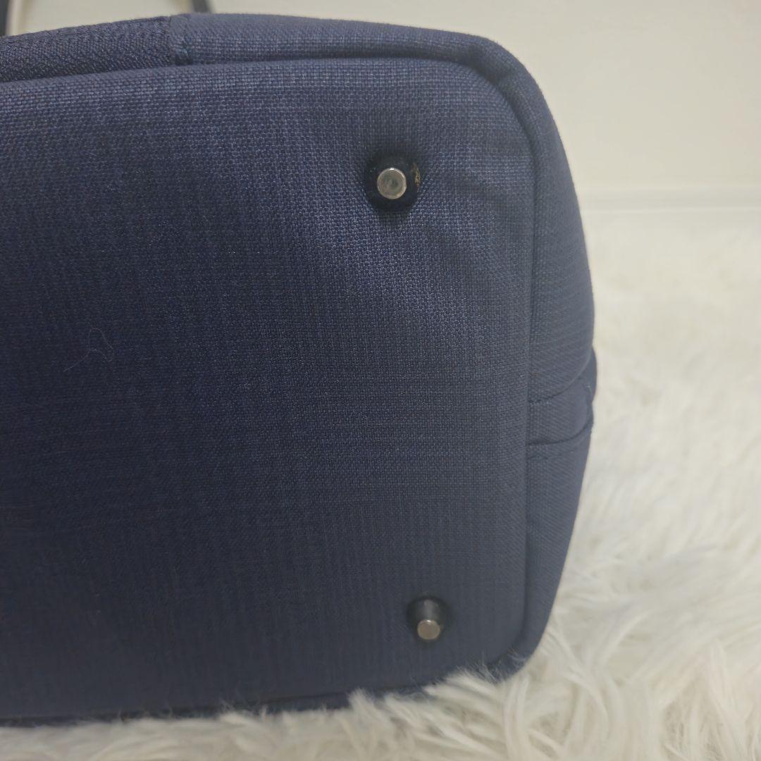 極美品】マッキントッシュフィロソフィー トートバッグ ネイビー