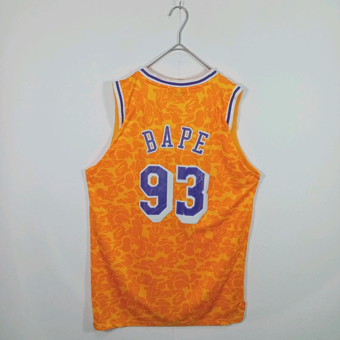 希少 A BATHING APE レイカーズ ユニホーム　NBA エイプ　L 希少 A BATHING APE レイカーズ ユニホーム NBA エイプ L - メルカリ