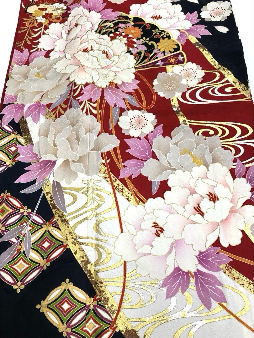 振袖 豪華 ラメ刺繍 金彩 紋意匠 身丈167cm 振袖 豪華 銀通し ラメ刺繍 金彩 紋意匠 身丈174cm