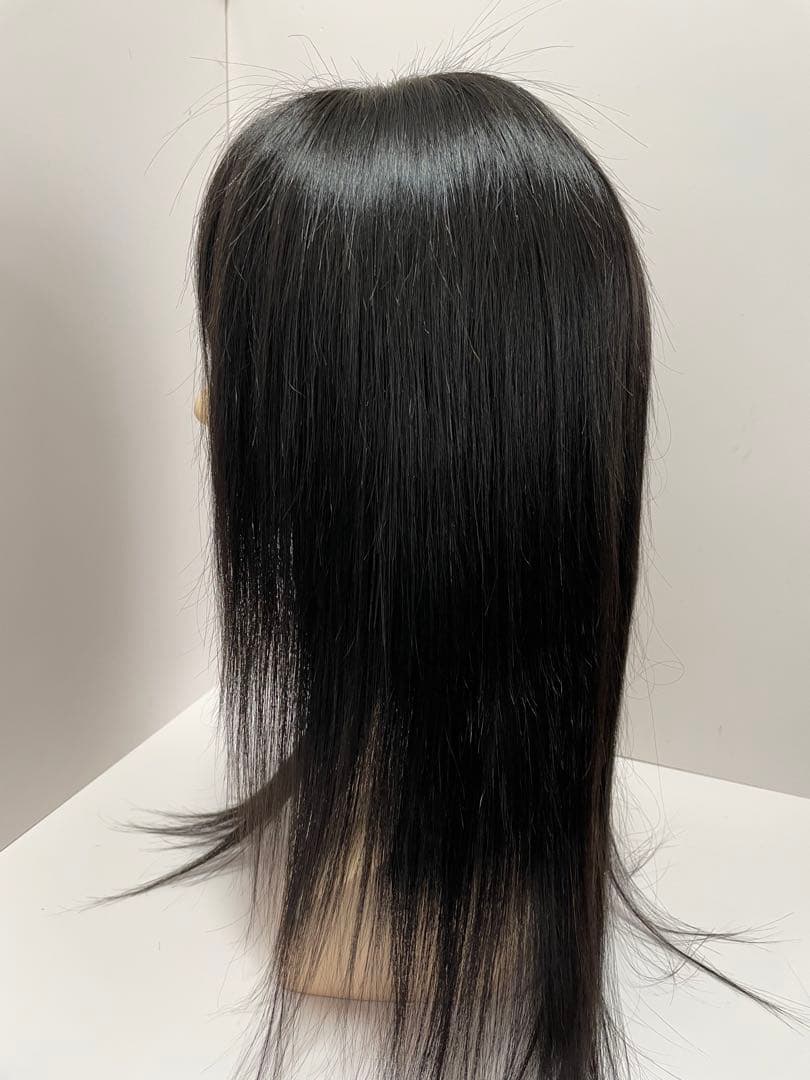 フルウィッグ人毛100%人毛ウィッグ医療ウィッグロングストレート広い頭皮