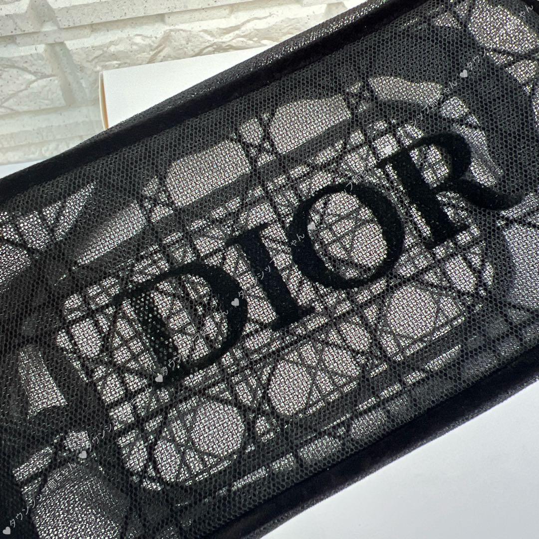 ケンケン 　DIOR ブラックメッシュポーチ 箱付き　新品2点
