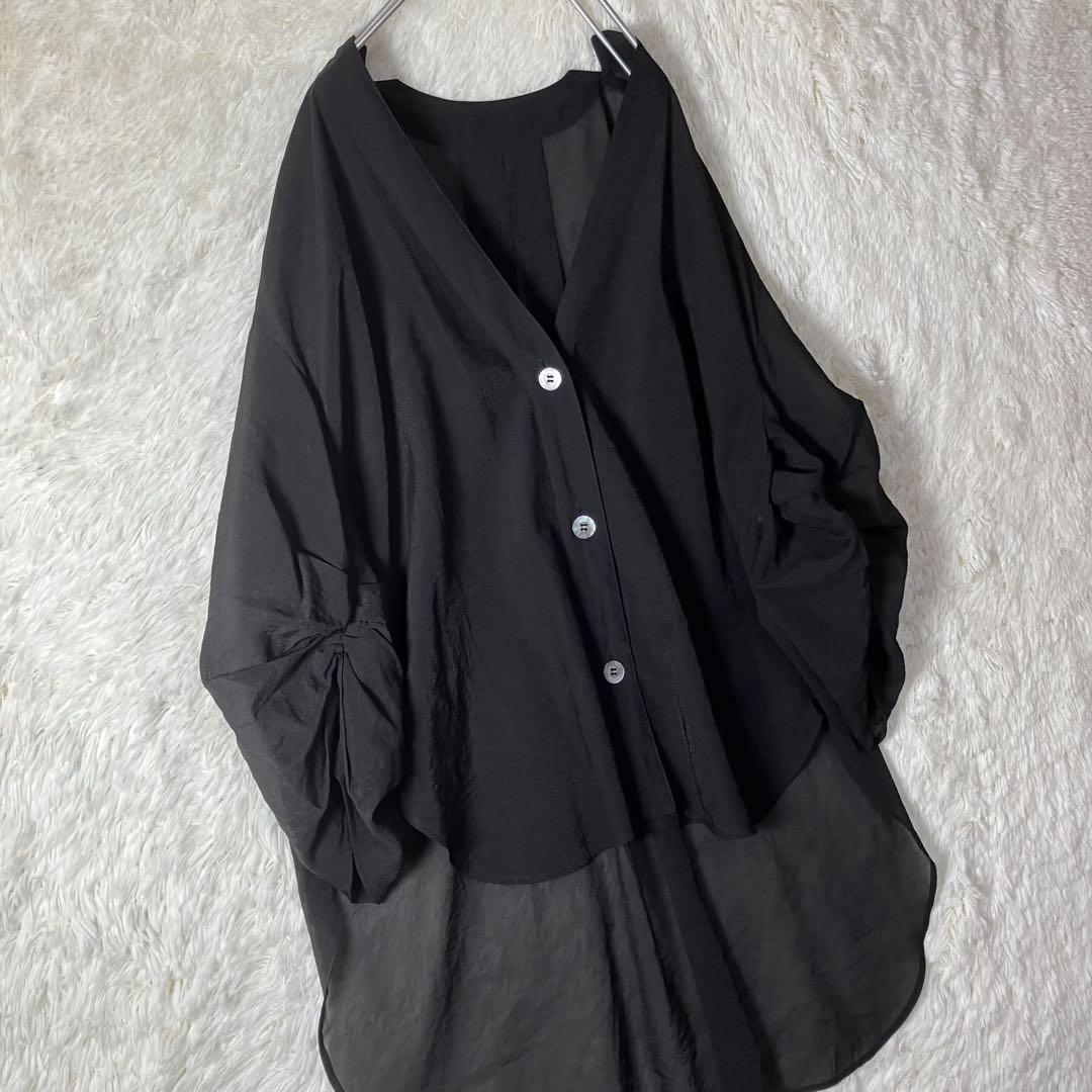 極美品 LEPHIL ルフィル VISオーガンジーブラウス 日本製 フリーサイズ