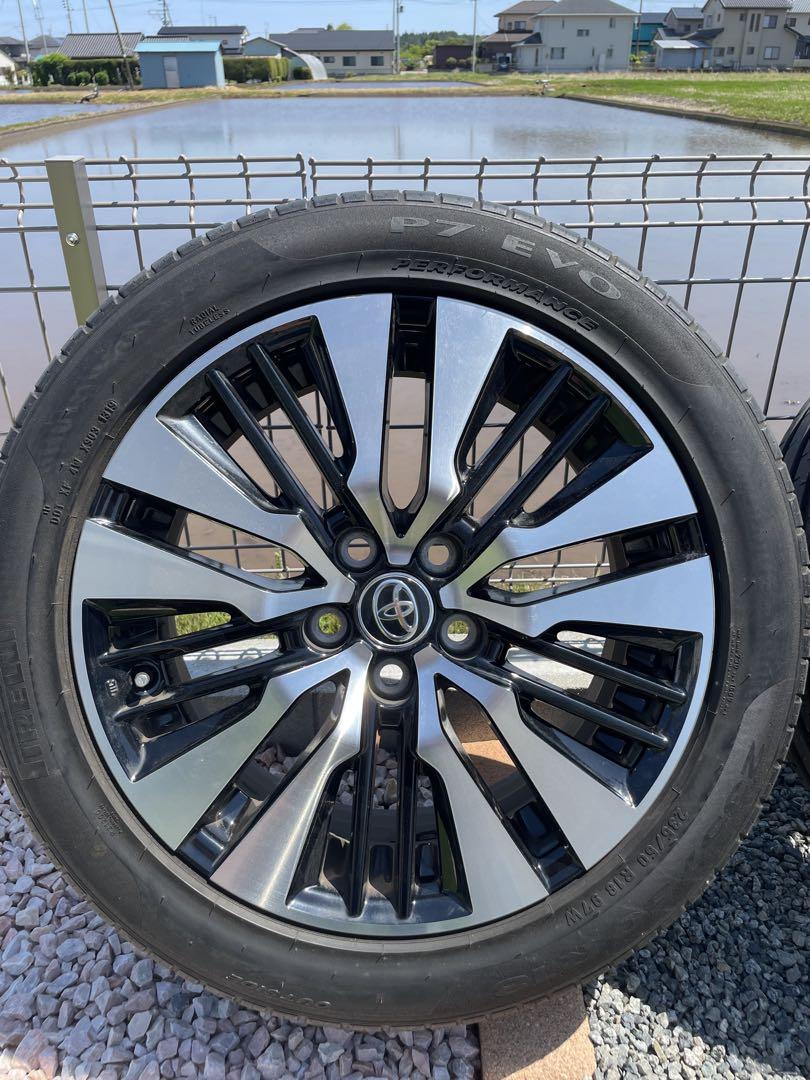 30アルファード純正18インチ ホイールPirelliタイヤ付き