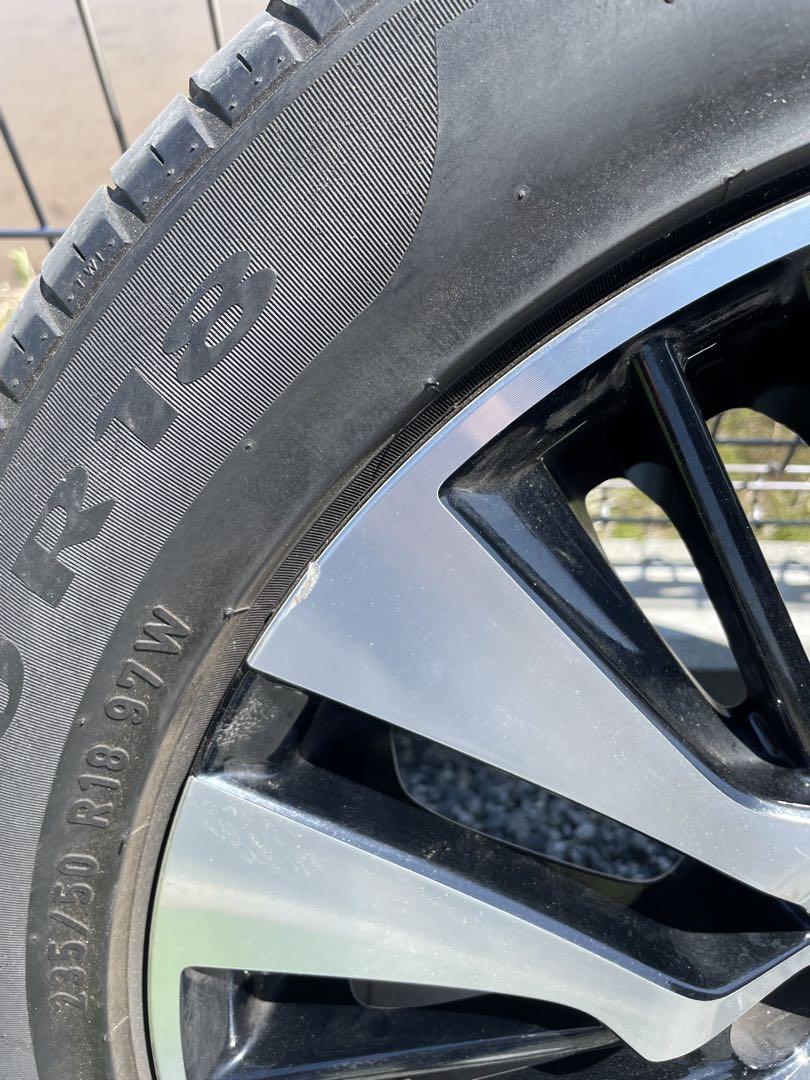 30アルファード純正18インチ ホイールPirelliタイヤ付き