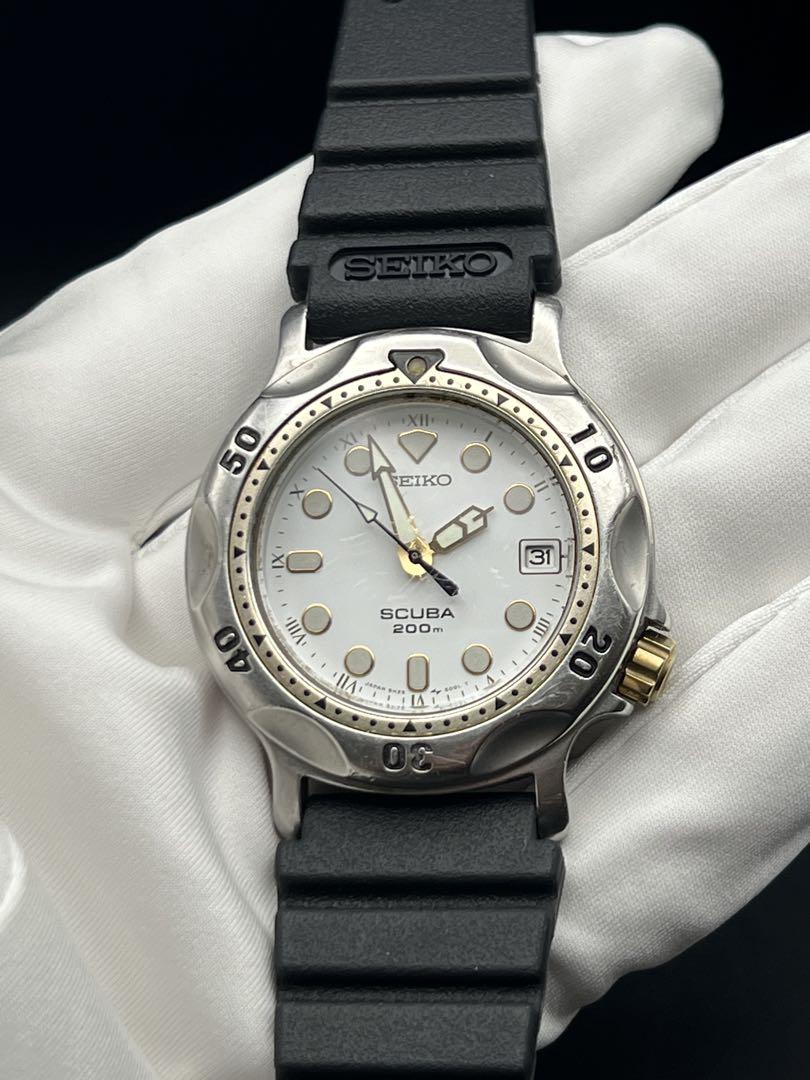 SEIKO 200mダイバーズ　新品純正ベルト交換装着