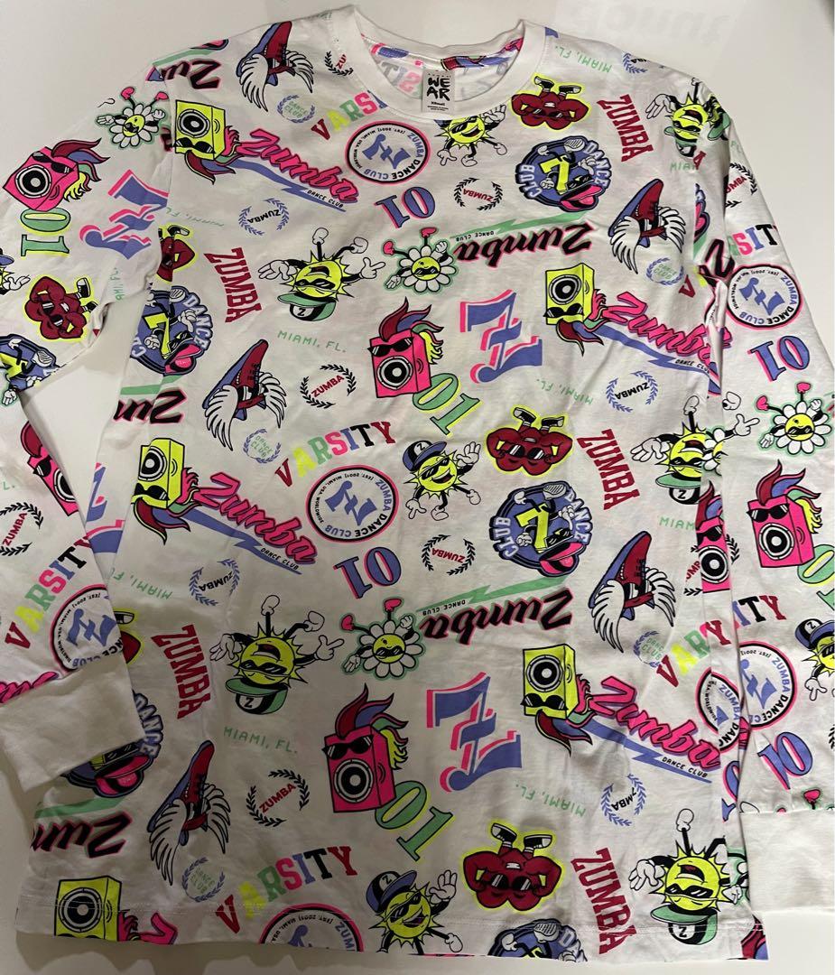 ZUMBA　【新品】　正規品　ロンT　XS 正規品☆USED! ZUMBAスマイル柄ロンT XS - メルカリ