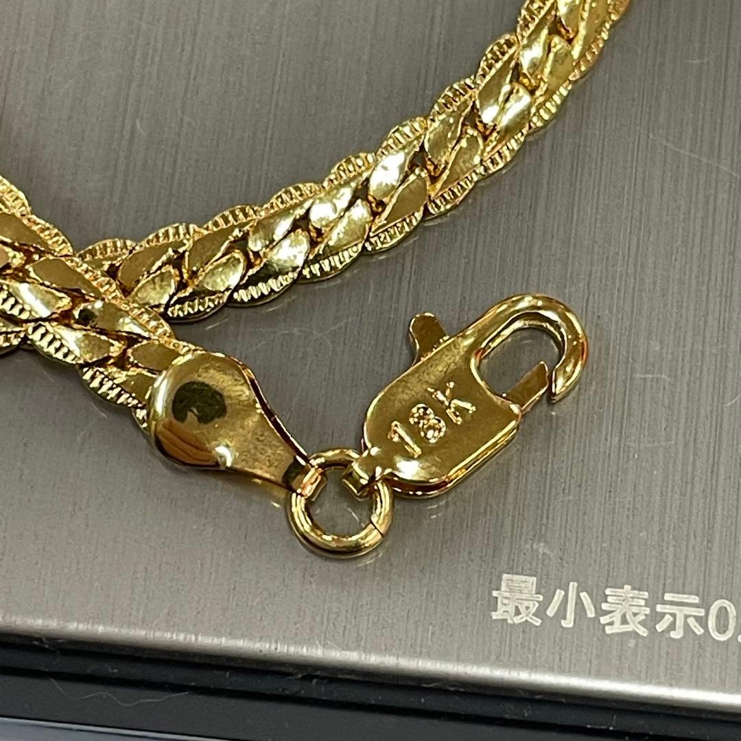 20cm ブレス 18K刻印 ブレスレット ファッションブレス 喜平♥に近い