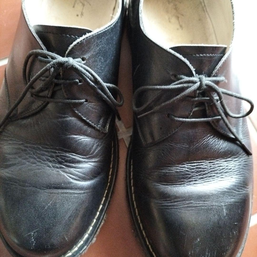 yohji yamamoto pour homme黒レザー レースアップシューズ