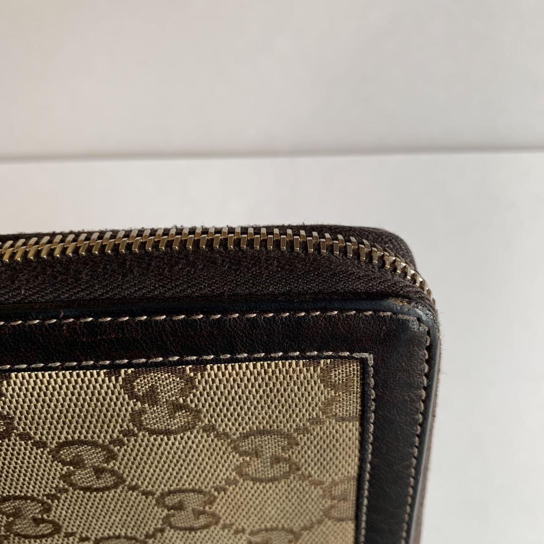 GUCCI 長財布 バンブータッセル キャンバス ラウンドファスナー