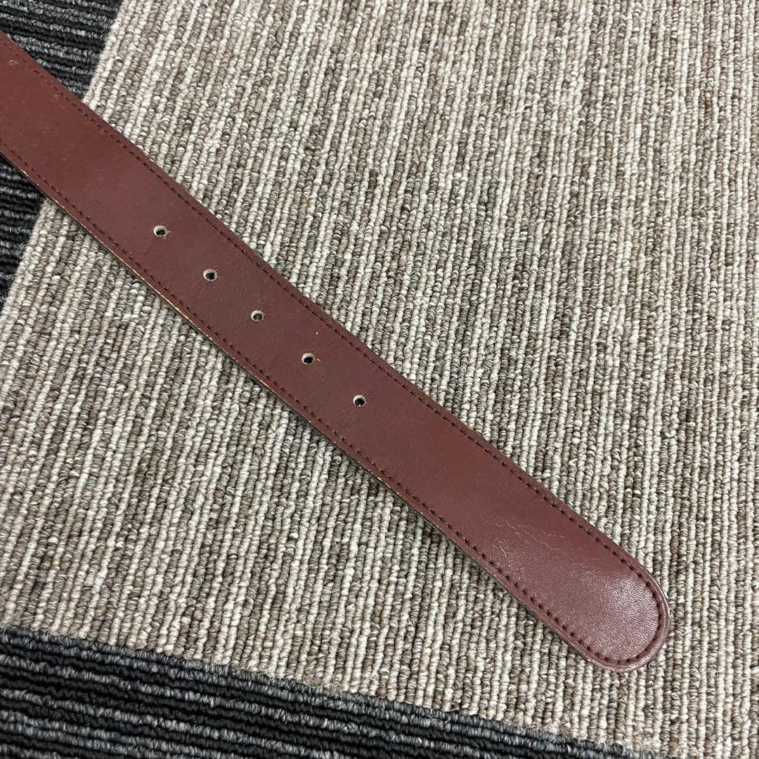 Cartier　カルティエ　レザー　ベルト　ボルドー