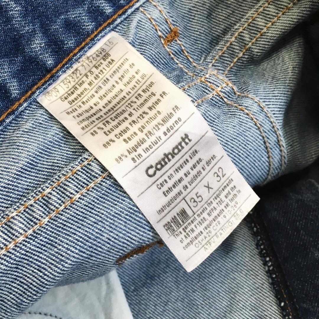 豪奢な US カーハート FR デニム パンツ ジーンズ メキシコ製 デニム