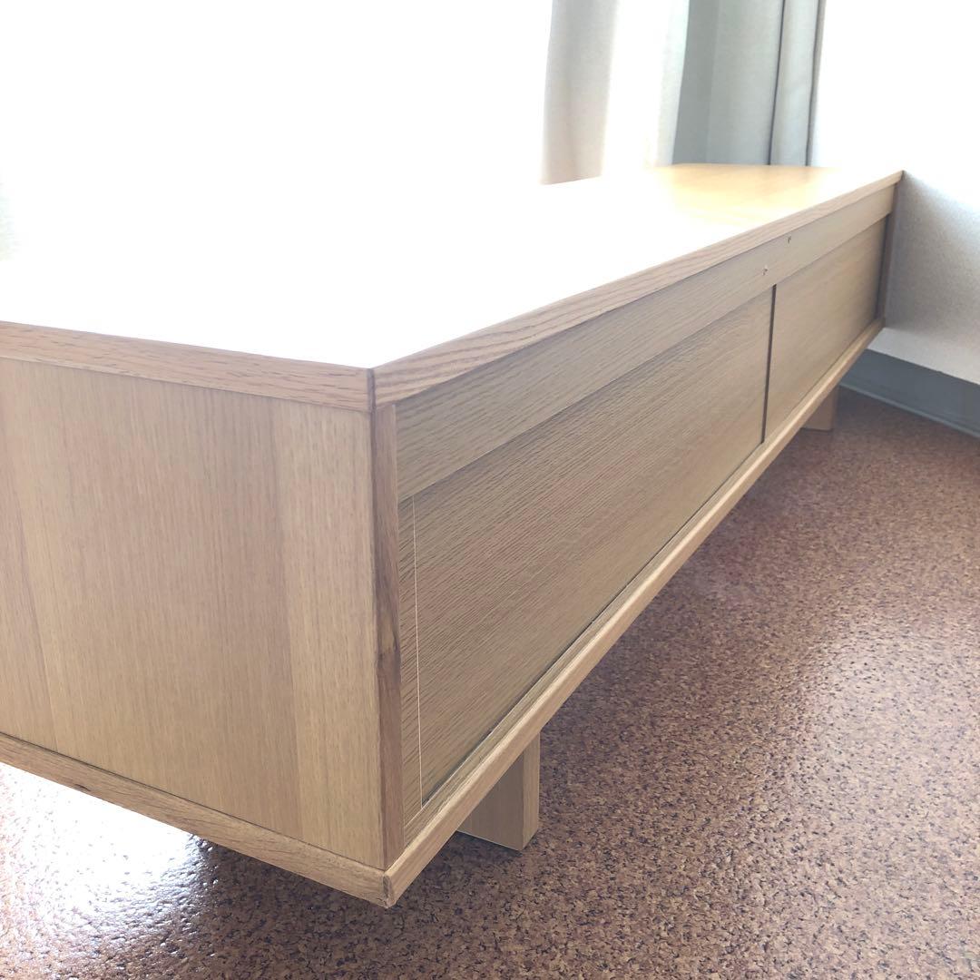 無印良品 オーク材 AVラック 薄型 （引戸）150cm【廃盤品】 - メルカリ
