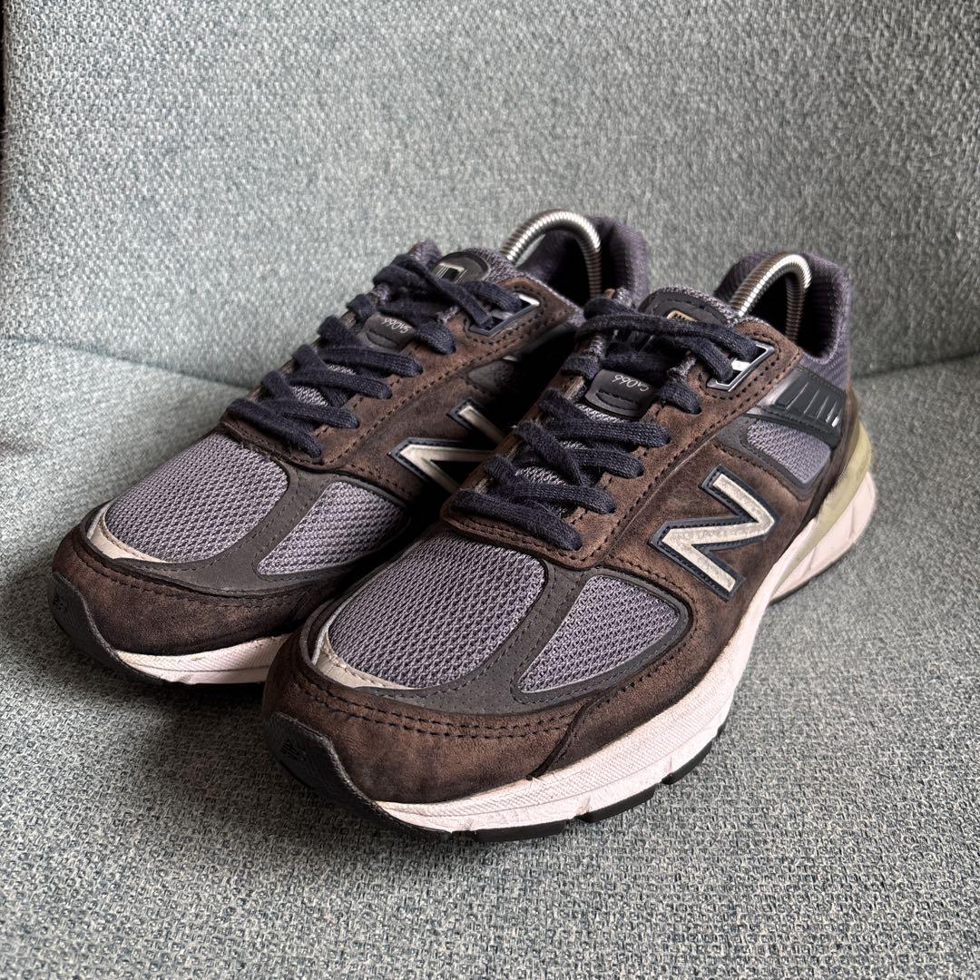 new balance 990v5 ネイビー スニーカー USA製