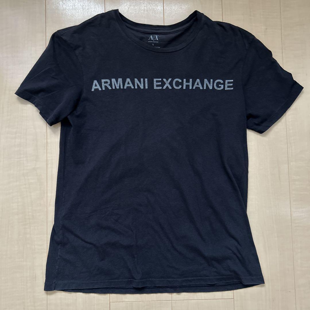 Armani Exchange ブラック Tシャツ Sサイズ Armani Exchange 黒 Tシャツ Sサイズ - メルカリ