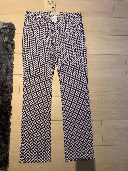 マックスマーラMax Mara ウールストレッチトレンカパンツ 紺40