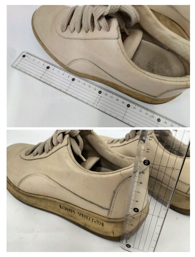 (B) LOUIS VUITTON ルイヴィトン ローカットスニーカー ベージュ