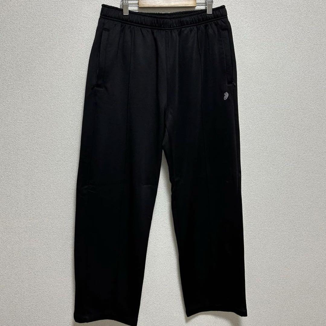 stussy poly track pant black L - スラックスオンライン