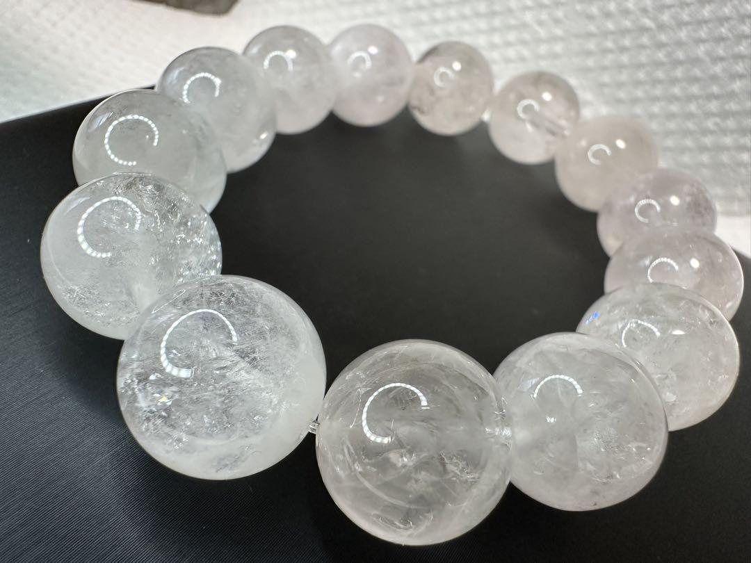 ピンクダンビュライト ブレスレット 13mm #QF052 - プレミアム