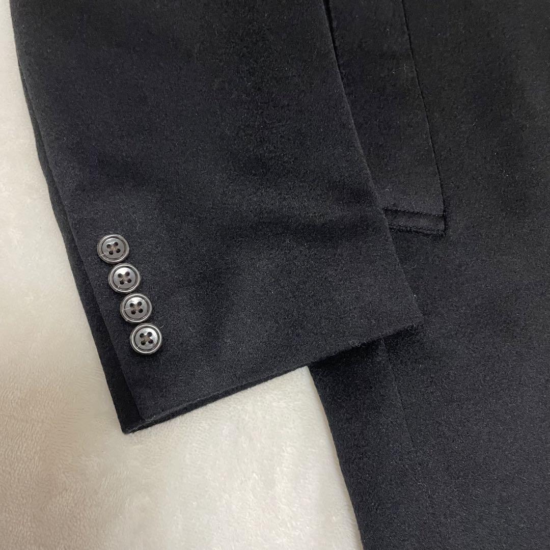 【美品】カシミア100% BILANCIA ロングコート ブラック