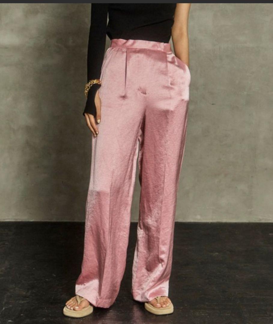 THINGS THAT MATTER TRIACETATE LINEN パンツ