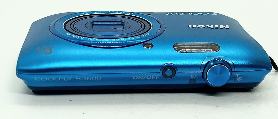 Nikon COOLPIX S3600 青色 デジカメ 充電器、バッテリー付き