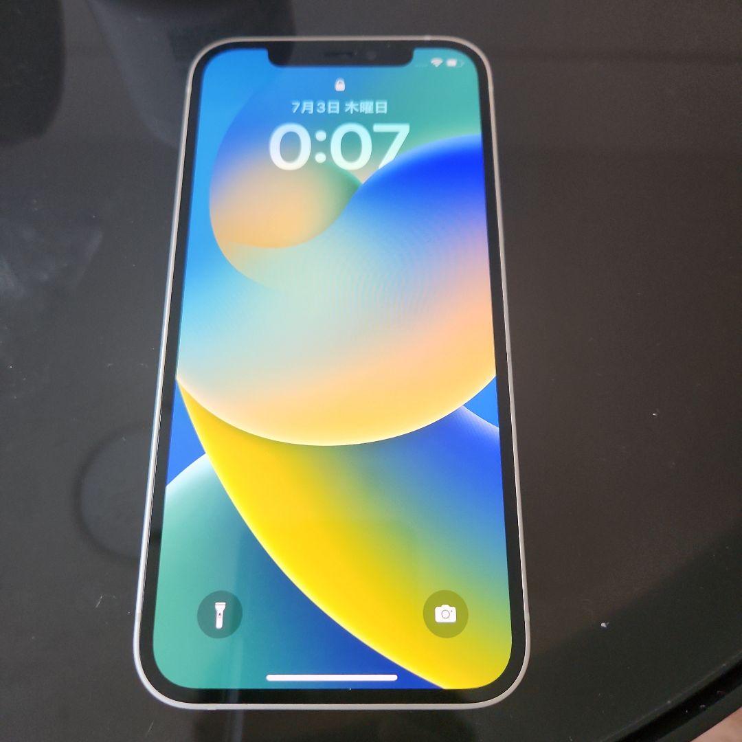 Apple iPhone 12 本体 ホワイト　白　バッテリー90%