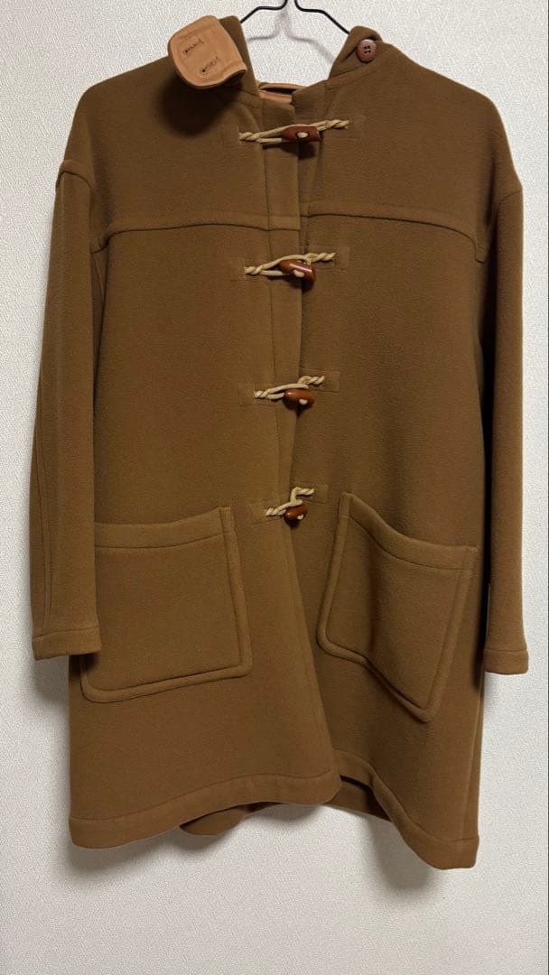 EMPORIO ARMANI ブラウン ダッフルコート フード付きL EMPORIO ARMANI