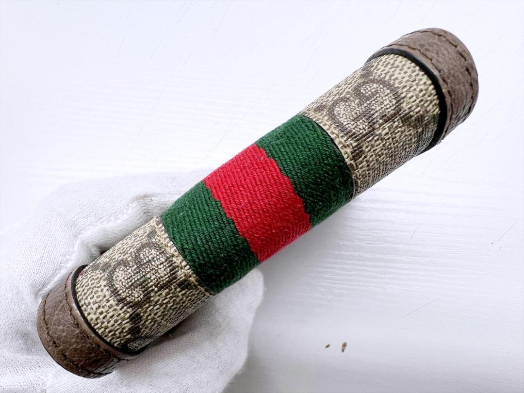 美品　GUCCI　グッチ　オフディア　GGマーモント　財布　コンパクトウォレット