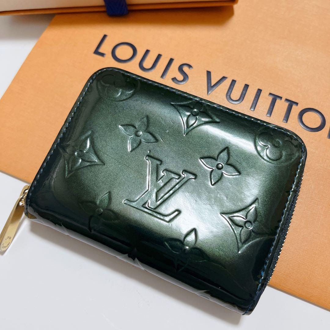 美品 ルイヴィトン ジッピーコインパース ヴェルニ コインケース アマラント
